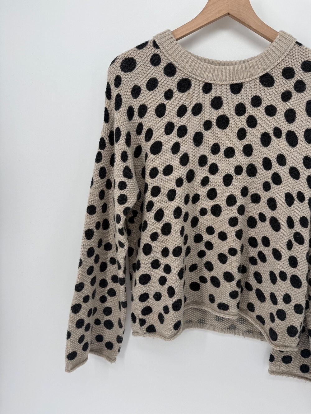 Madewell Polka Dot Knit Sweater | Women's Small | Pre-Loved - Picture 2 of 6